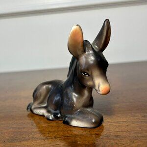 Vintage little bisque donkey